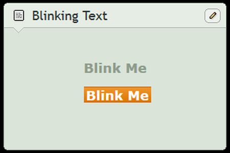 blinking text